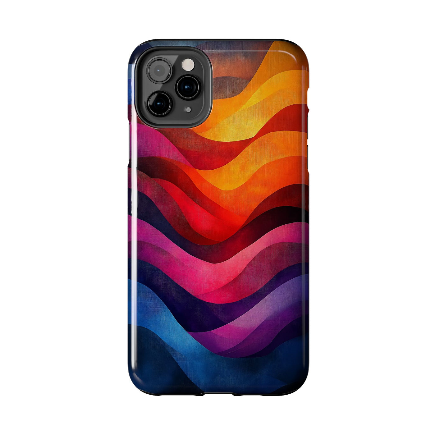 Vibrant Waves Tough IPhone & Samsung Case - Stylish & Durable Protective Cover