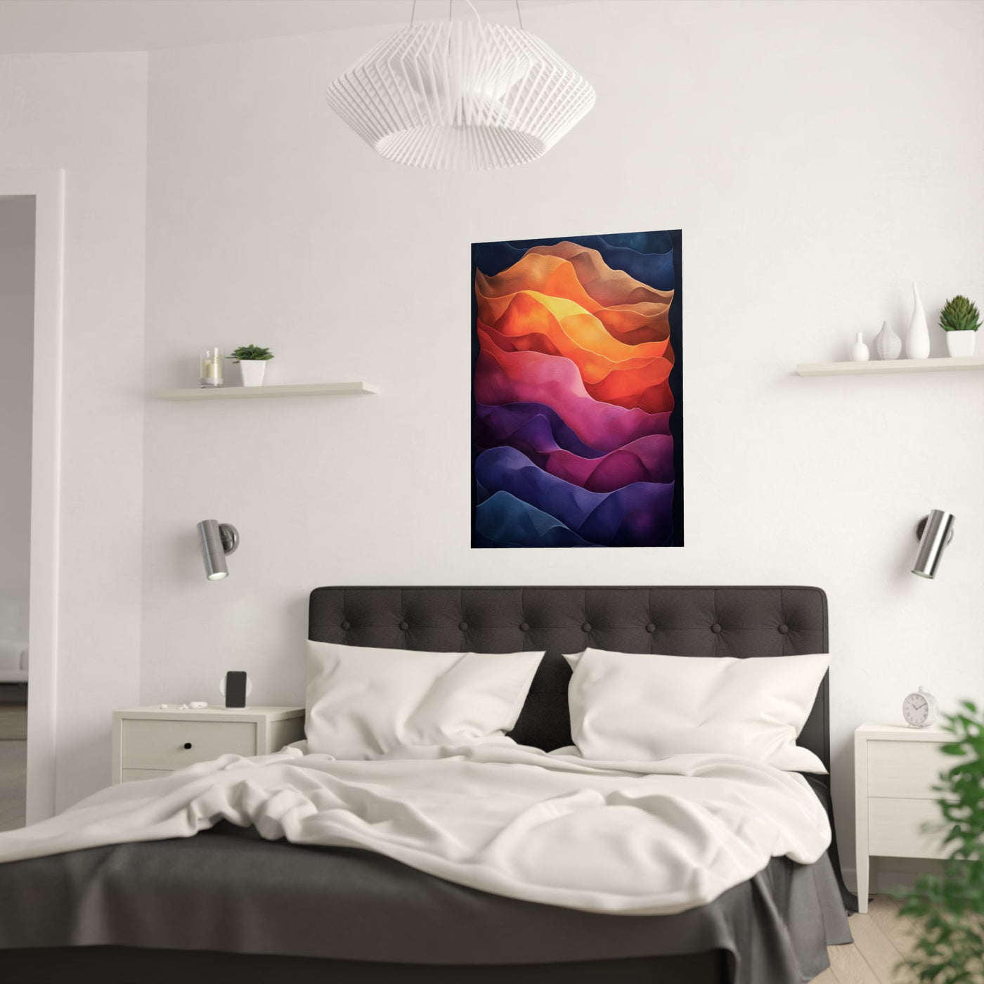 Vibrant Abstract Satin Poster | Wall Art for Home Decor