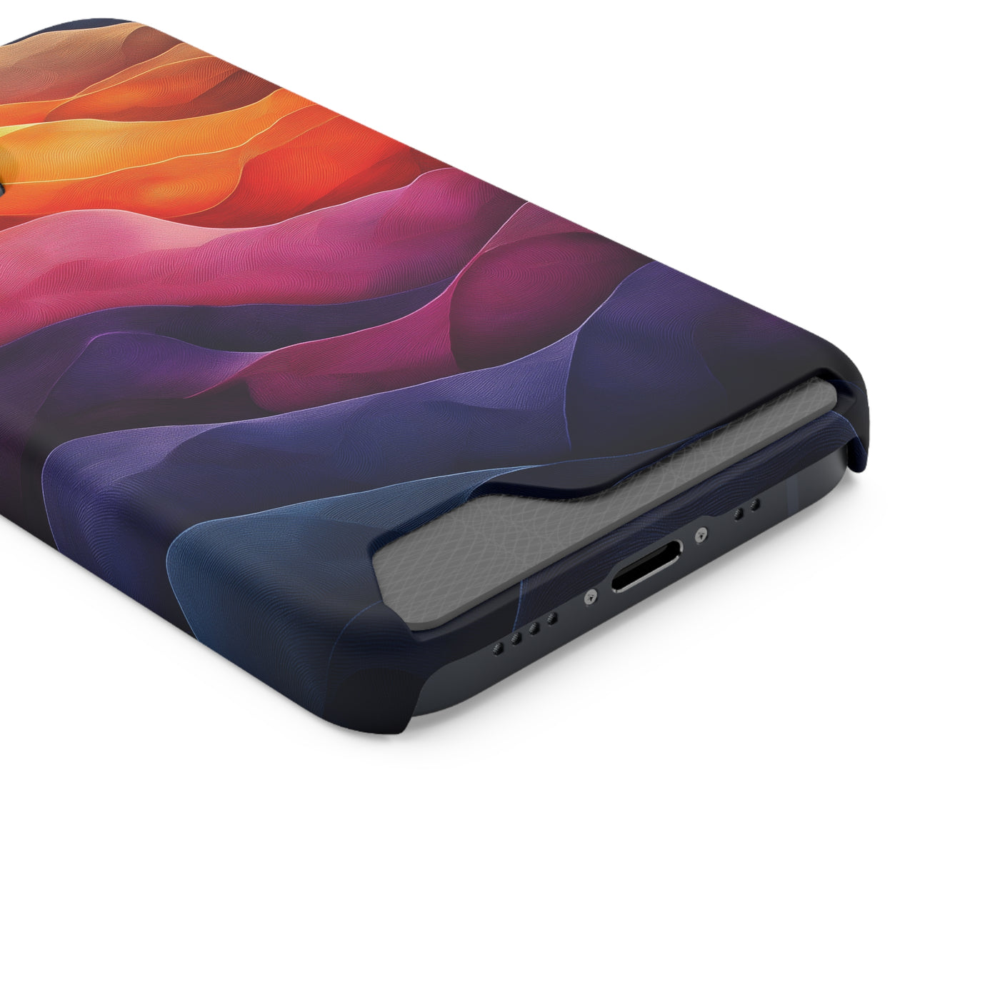 Artistic IPhone & Samsung Magsafe® Case with Credit Card Holder - Vibrant Abstract Design