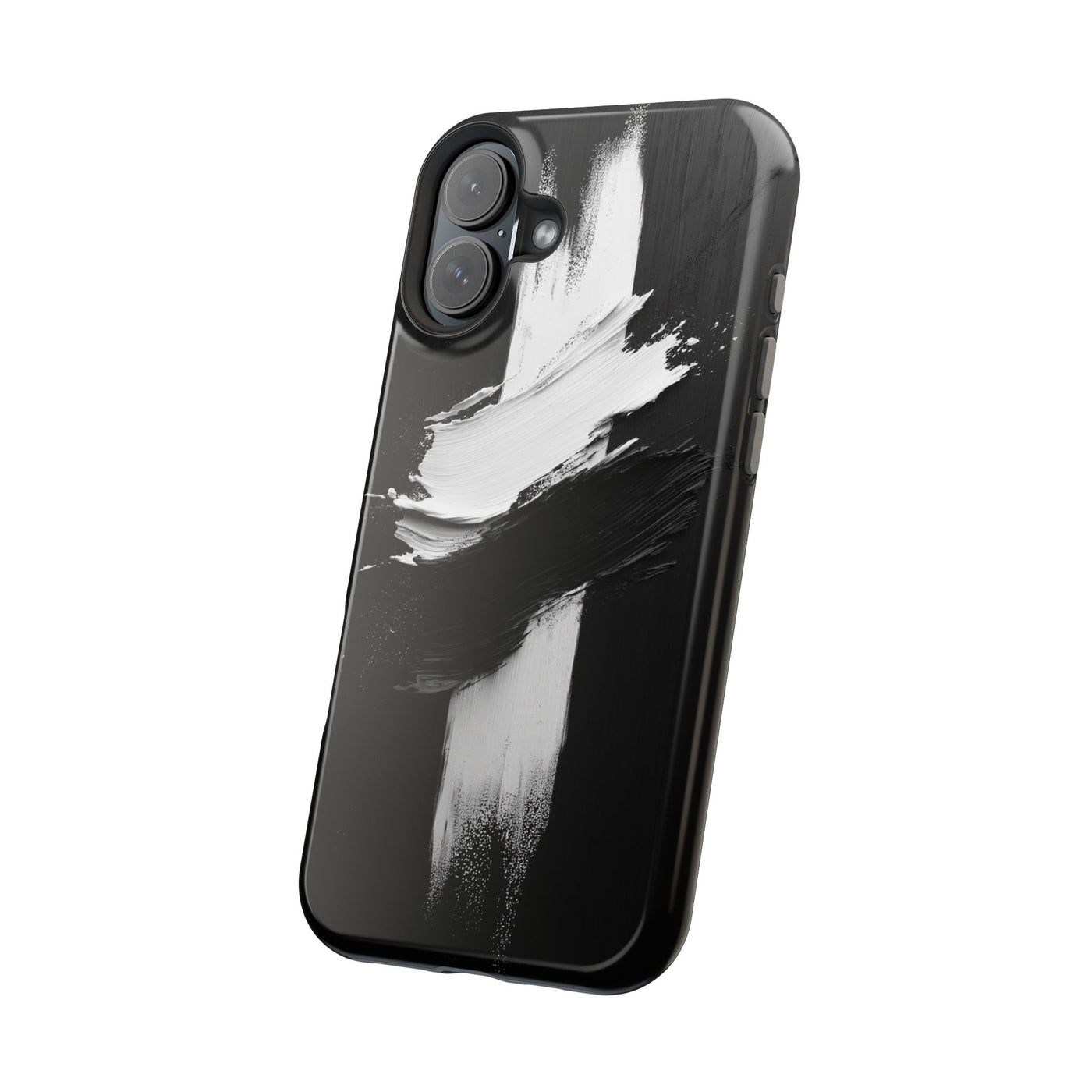 Artistic MagSafe® Tough Case for iPhone - Modern Black and White Design