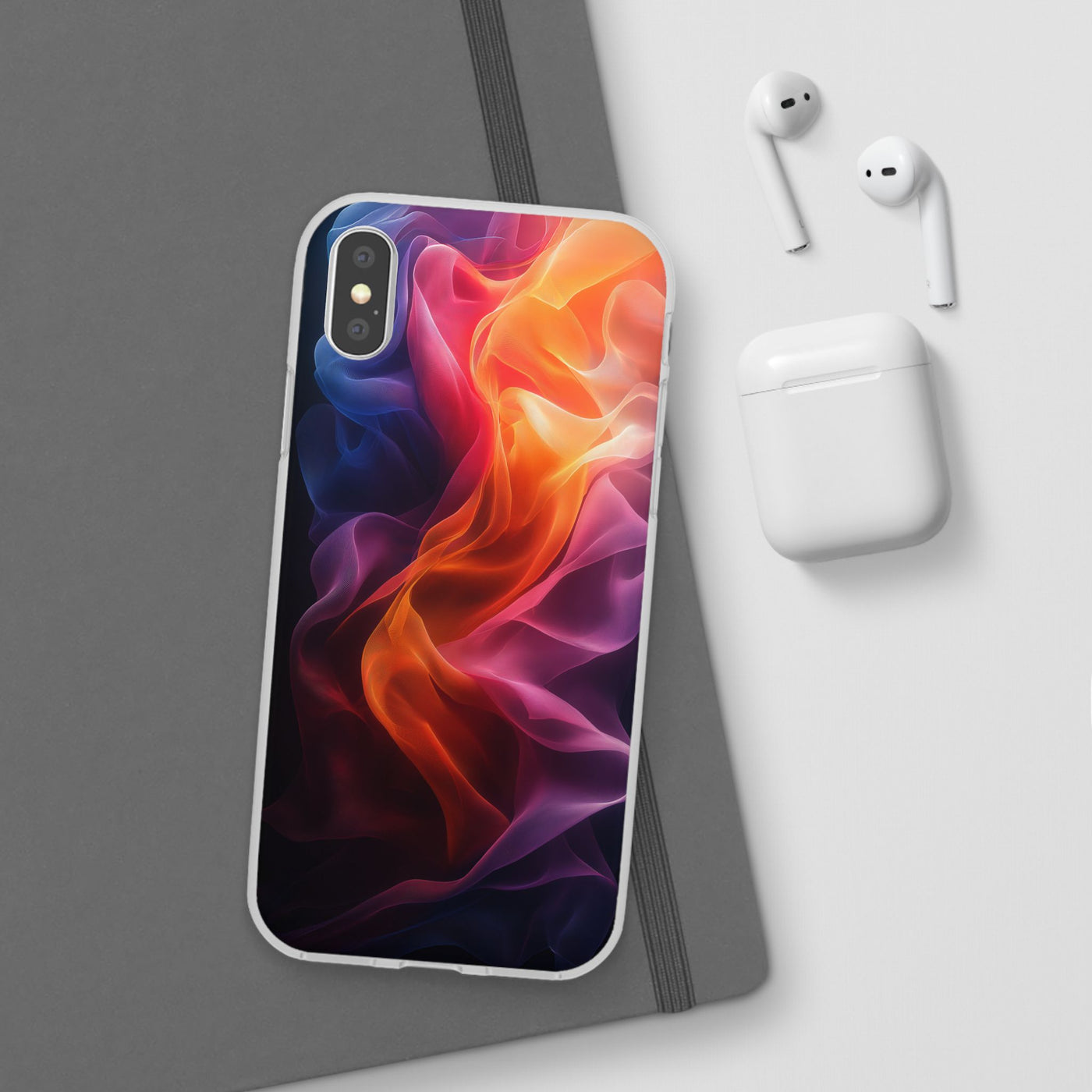 Colorful Abstract IPhone & Samsung Flexi Case - Artistic Phone Cover for Creative Souls