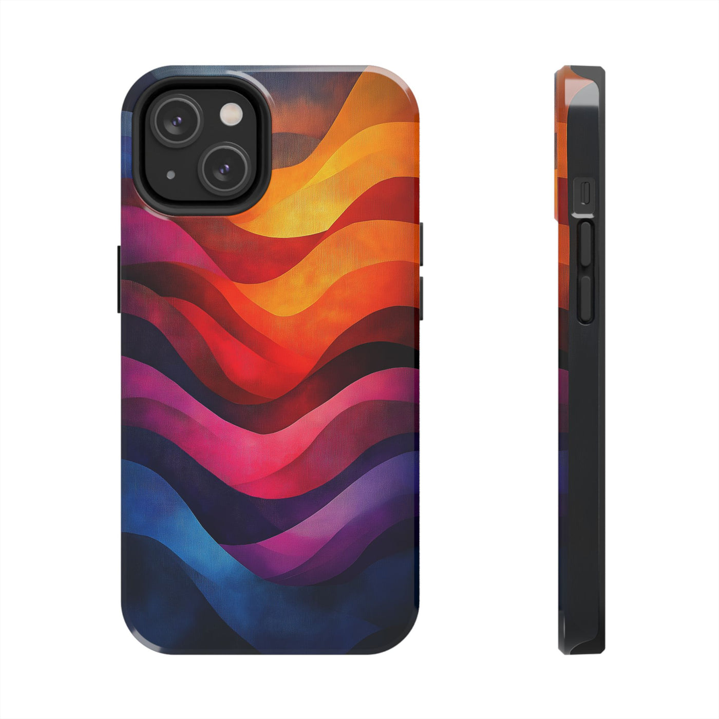 Vibrant Waves Tough IPhone & Samsung Case - Stylish & Durable Protective Cover