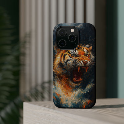 Fierce Tiger MagSafe® Tough Case for iPhone - Durable Protection for Animal Lovers