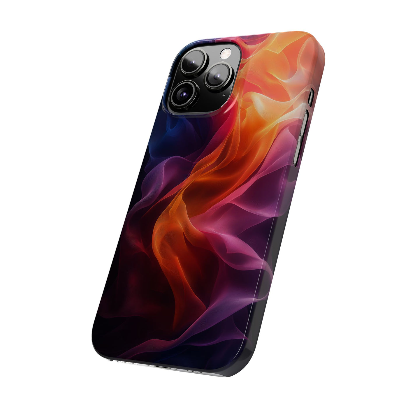 Abstract Wave Slim IPhone Case - Vibrant Fluid Art Design