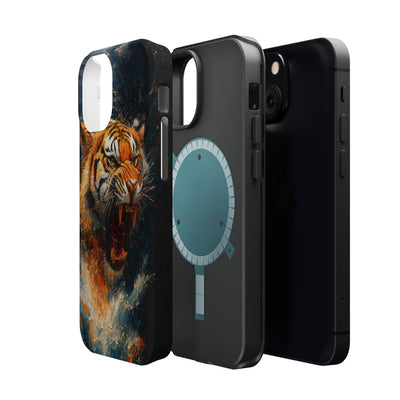 Fierce Tiger MagSafe® Tough Case for iPhone - Durable Protection for Animal Lovers