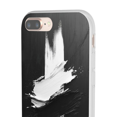 Modern Artistic IPhone & Samsung Flexi Case | Stylish Black & White Phone Cover