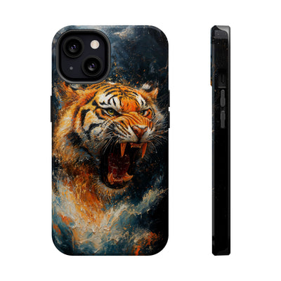 Fierce Tiger MagSafe® Tough Case for iPhone - Durable Protection for Animal Lovers