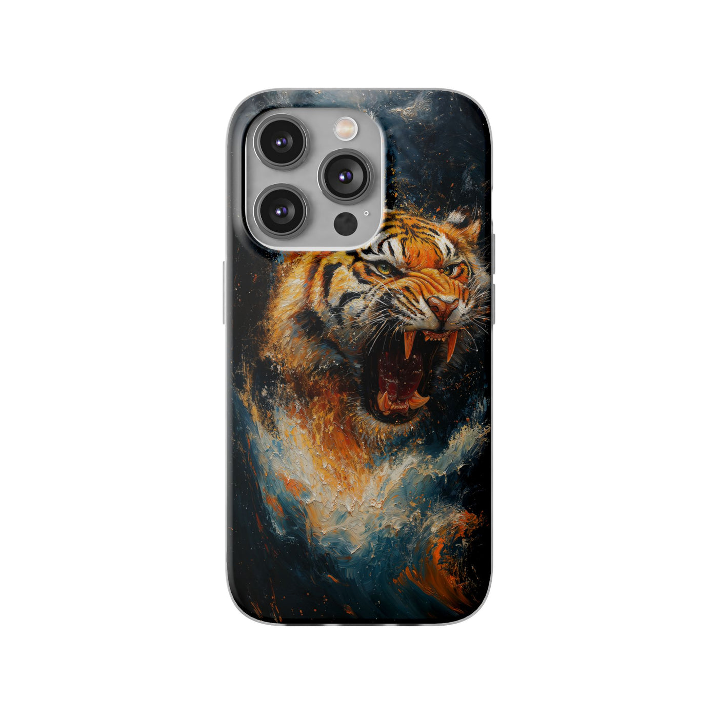 Fierce Tiger IPhone & Samsung Flexi Case - Durable Protection for Animal Lovers