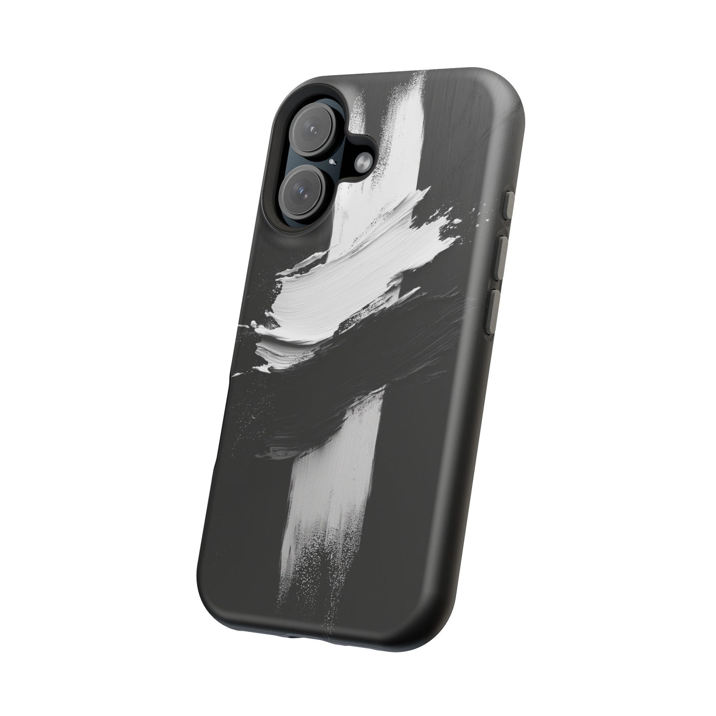 Artistic MagSafe® Tough Case for iPhone - Modern Black and White Design