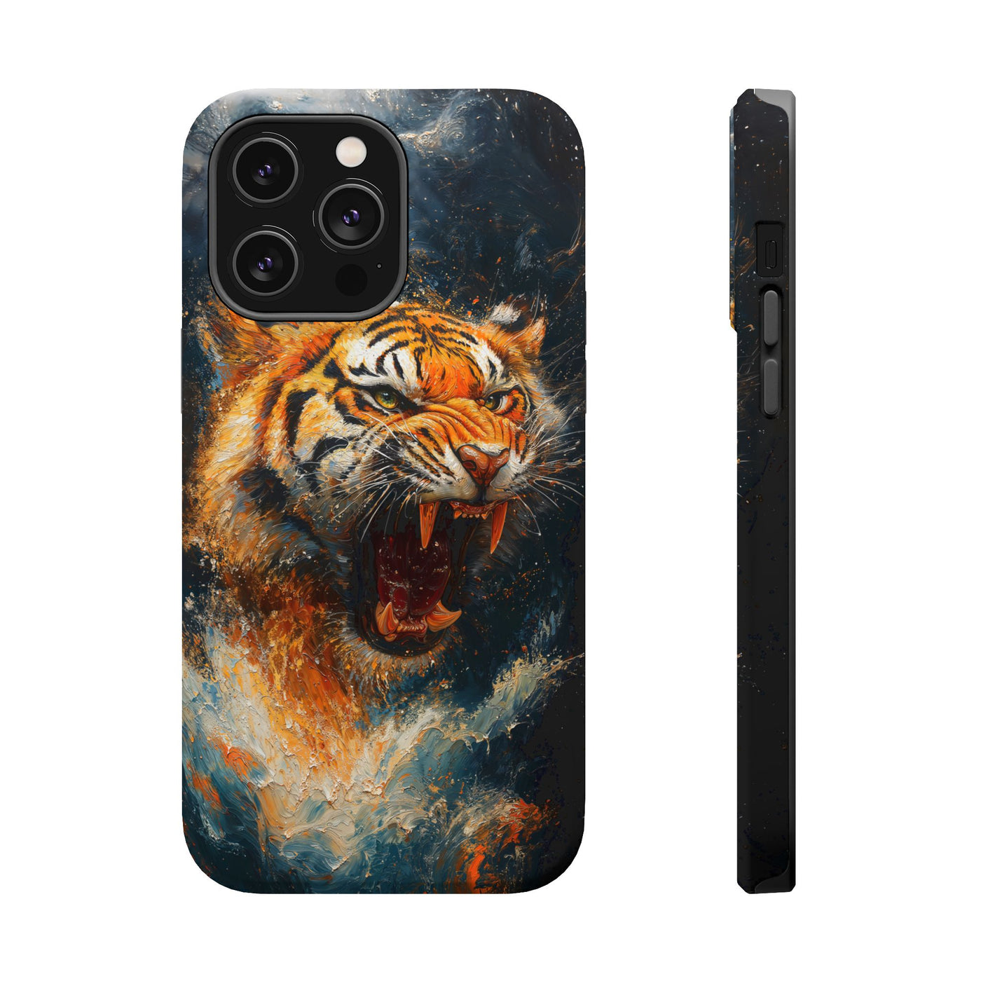 Fierce Tiger MagSafe® Tough Case for iPhone - Durable Protection for Animal Lovers