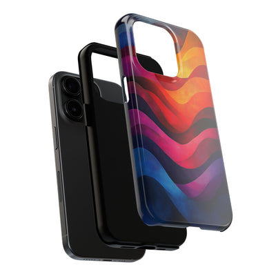 Vibrant Waves Tough IPhone & Samsung Case - Stylish & Durable Protective Cover