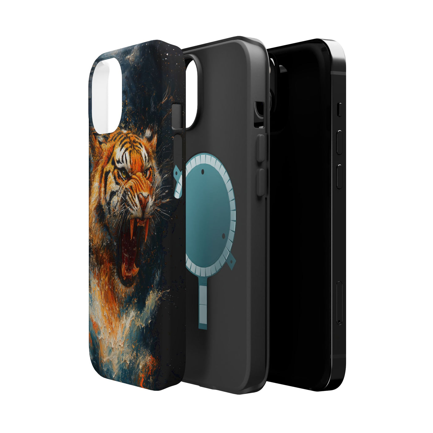 Fierce Tiger MagSafe® Tough Case for iPhone - Durable Protection for Animal Lovers