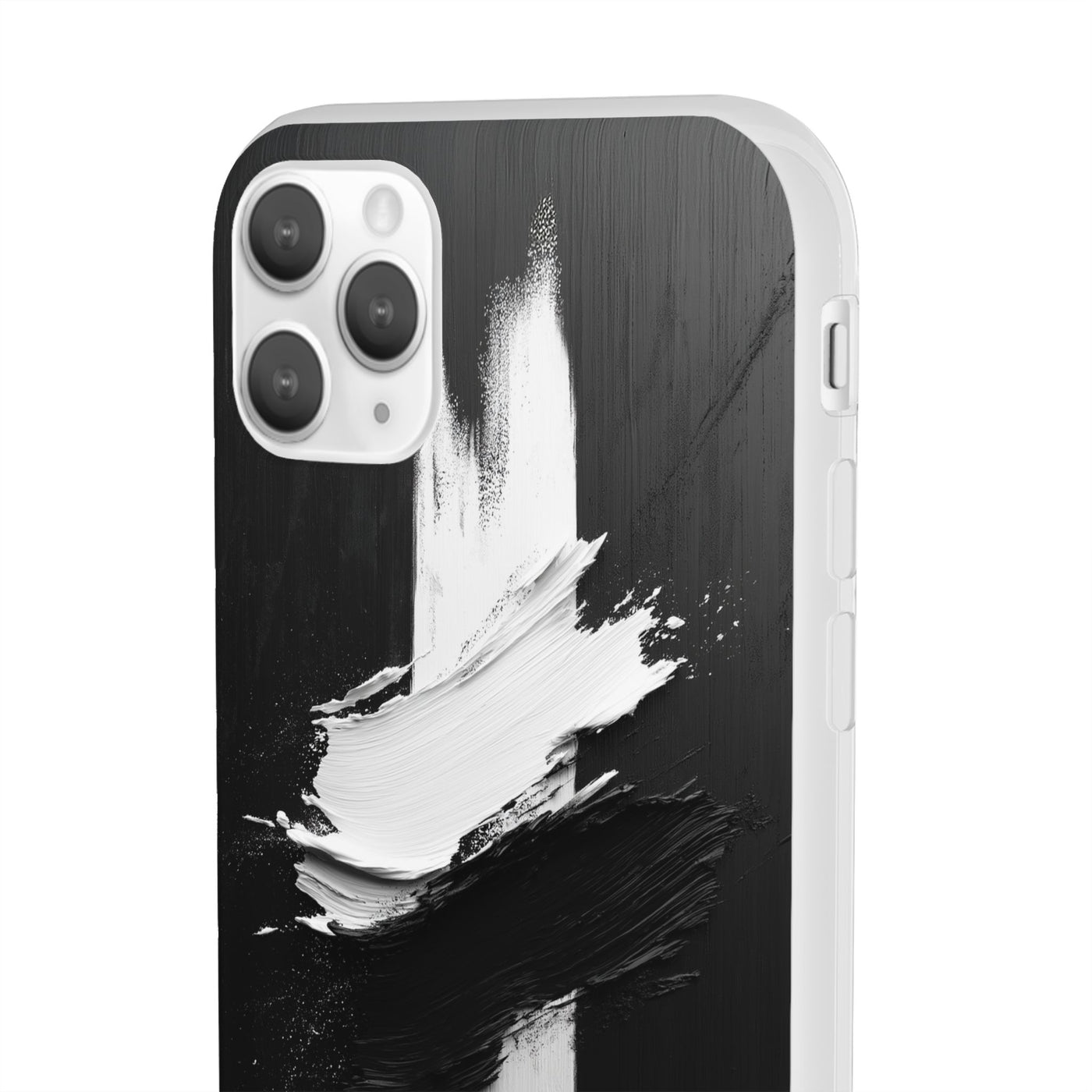 Modern Artistic IPhone & Samsung Flexi Case | Stylish Black & White Phone Cover