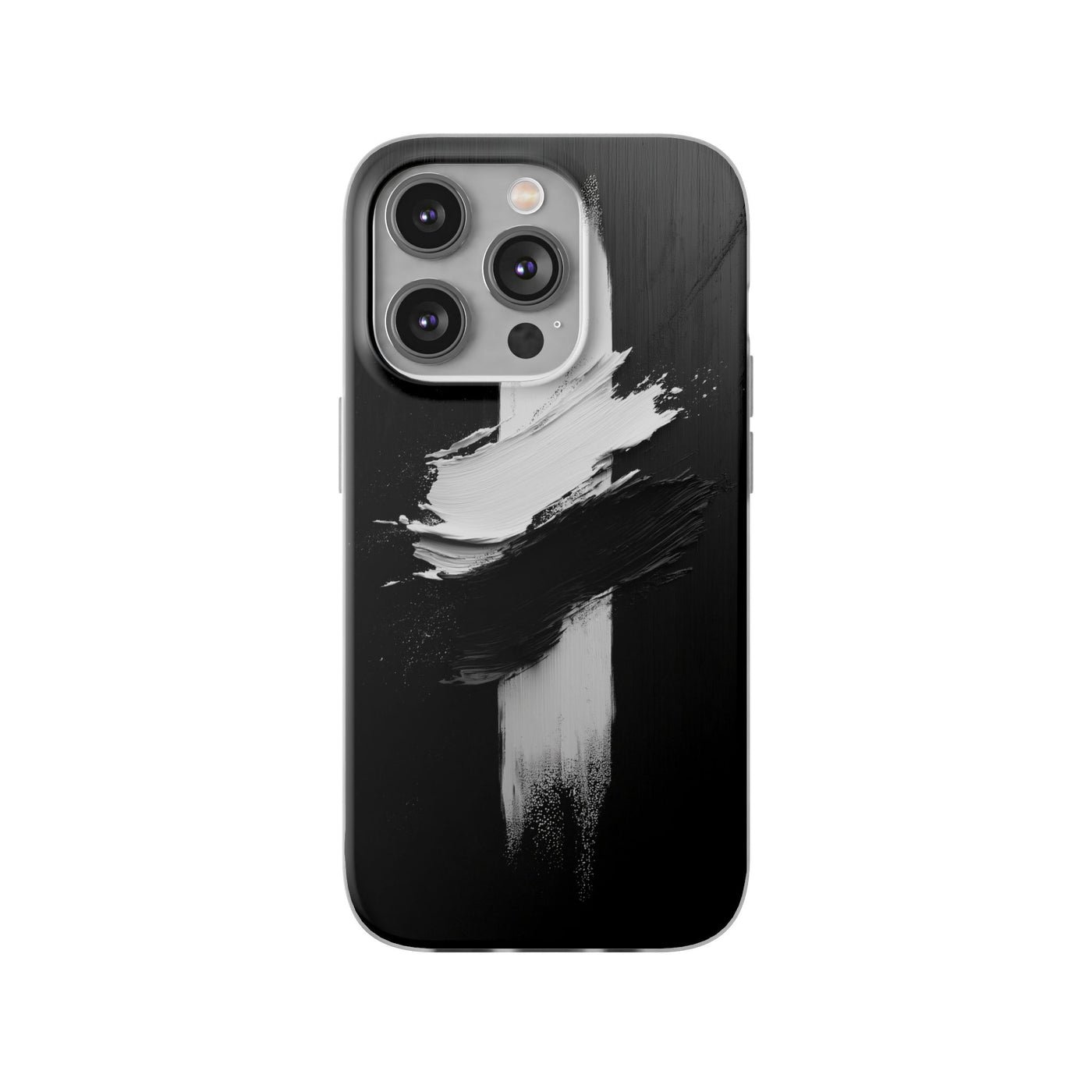 Modern Artistic IPhone & Samsung Flexi Case | Stylish Black & White Phone Cover