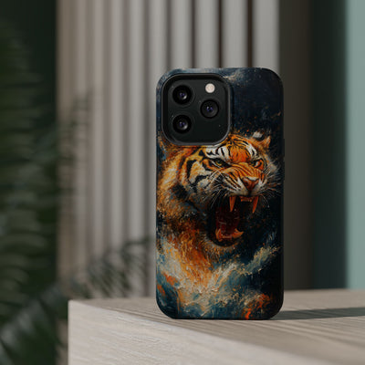 Fierce Tiger MagSafe® Tough Case for iPhone - Durable Protection for Animal Lovers