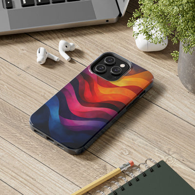 Vibrant Waves Tough IPhone & Samsung Case - Stylish & Durable Protective Cover