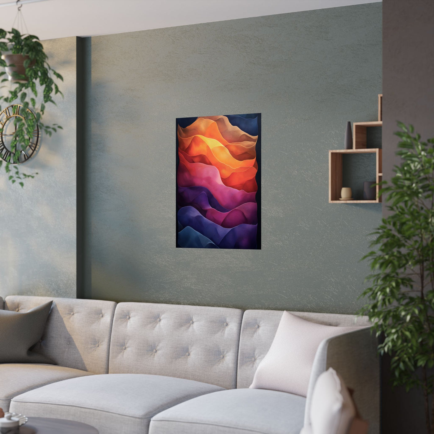 Vibrant Abstract Satin Poster | Wall Art for Home Decor