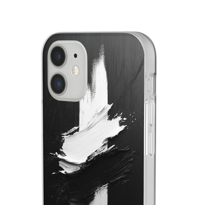 Modern Artistic IPhone & Samsung Flexi Case | Stylish Black & White Phone Cover